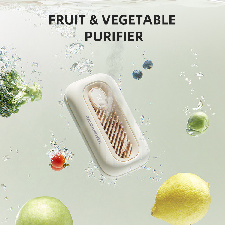 Factory Direct Sale wireless vegetable Cleaner Vegetable and Fruit Purifier IPX7 Waterproof Mini vegetable food purifier