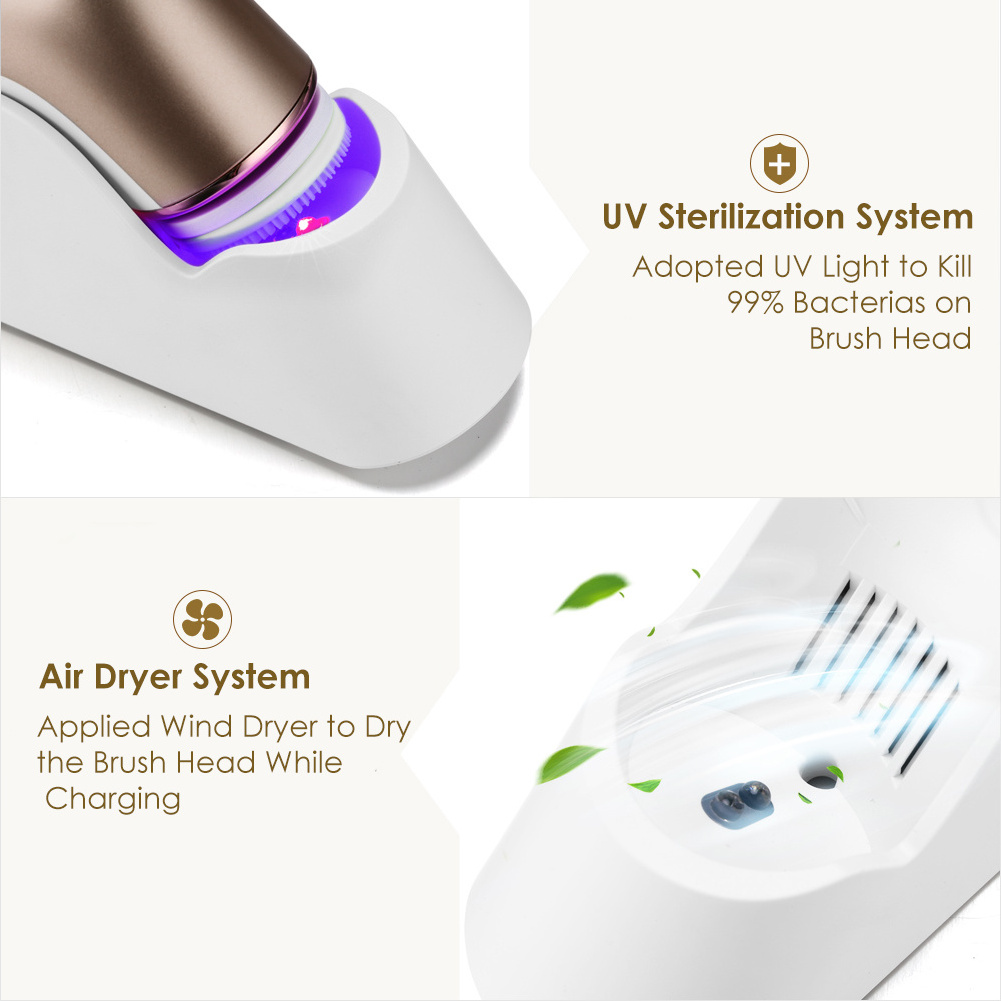 High Quality Durable Face Beauty Instrument 3-In-1 Electric Facial Cleansing Machine Skin Beauty Cleansing Facial Bubble Machine