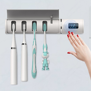 Professional Factory Uv Light Mini Electric Rechargeable Wall Mount Smart Toothbrush Sterilize Holder Sterilizer Box