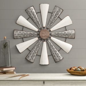 Top Class Contemporary Style Metal Pinwheel Wall Hanging Decor for your living room at an affordable wholesale price