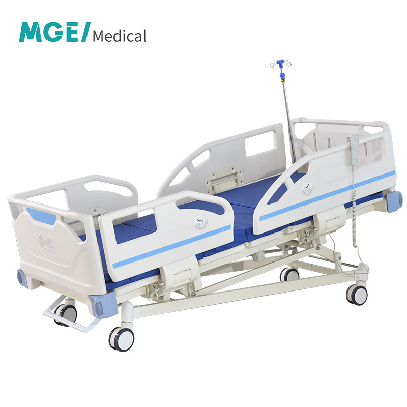 MGE-E4 Medige Factory Multifunction Folding Medical Furniture Icu Patient Nursing Adjustable Electric Hospital Bed With Casters