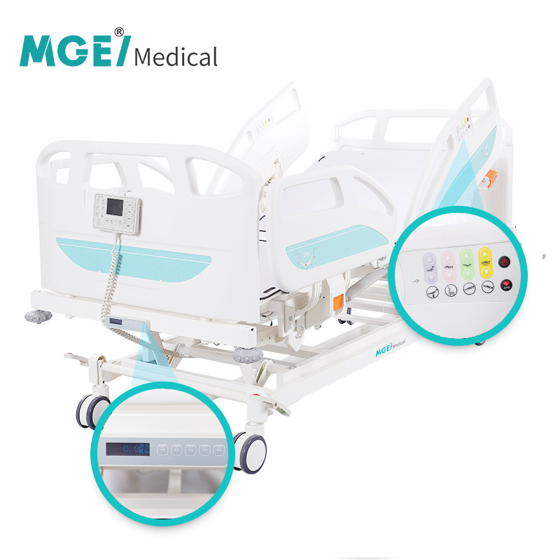 MGE-ED4 Medige Hot Sell Luxury 5 Function Electric Hospital Bed Remote Control Transport Hospital Bed Electric Gurney