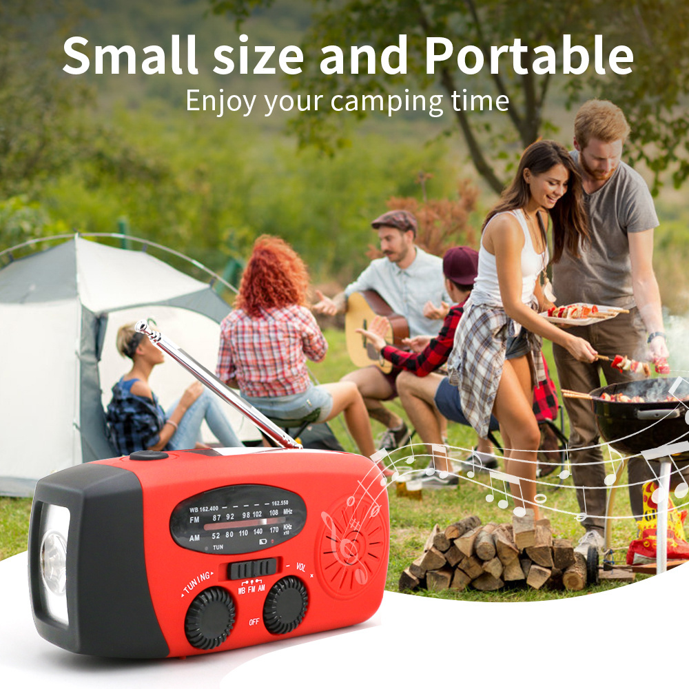 MEDING New Product doomsday preppers survival kit with LED torch FM radio 2000mAh power bank