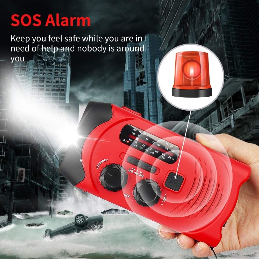 3w solar fm radio kits with am/fm radio emergency solar hand crank portable radio led light