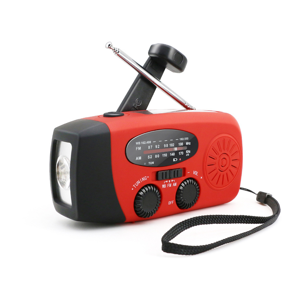 Solar Emergency hand crank am fm noaa radio dynamo weather radio