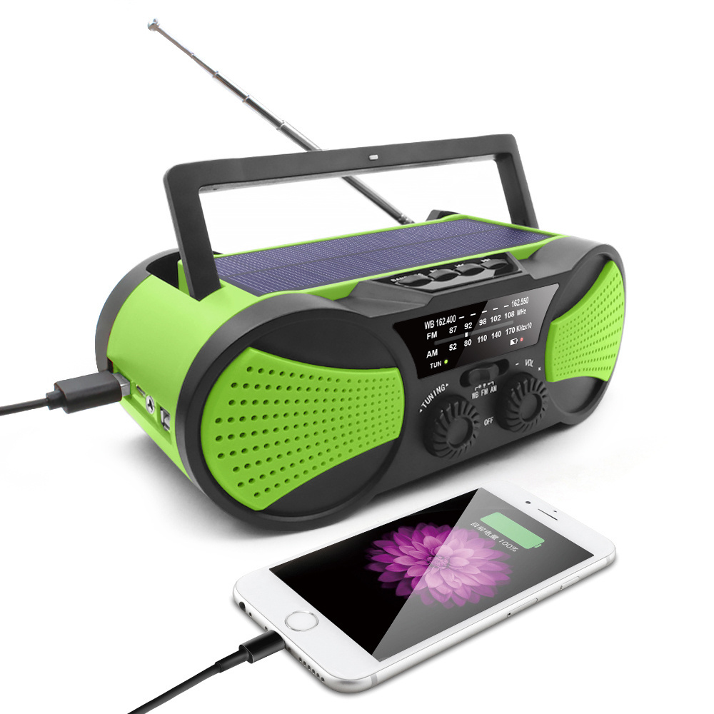 small portable satellite solar dynamo radio lantern with waterproof car radio