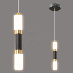 MEDISEN Modern Kitchen Island Light Fixture,black gold Mini LED modern simple basic chandelier