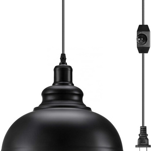 OPPstable Industrial Pendant Lighting with 12.86ft Cord and Dimmer Switch, Hanging Light Fixture Ceiling Lamp