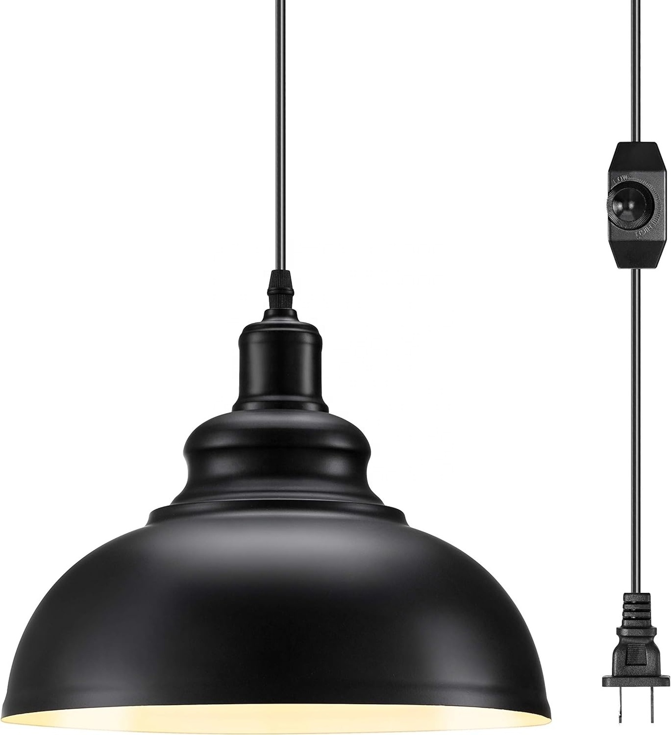 OPPstable Vintage industrial pendant lights, farmhouse black metal lighting hanging lamps