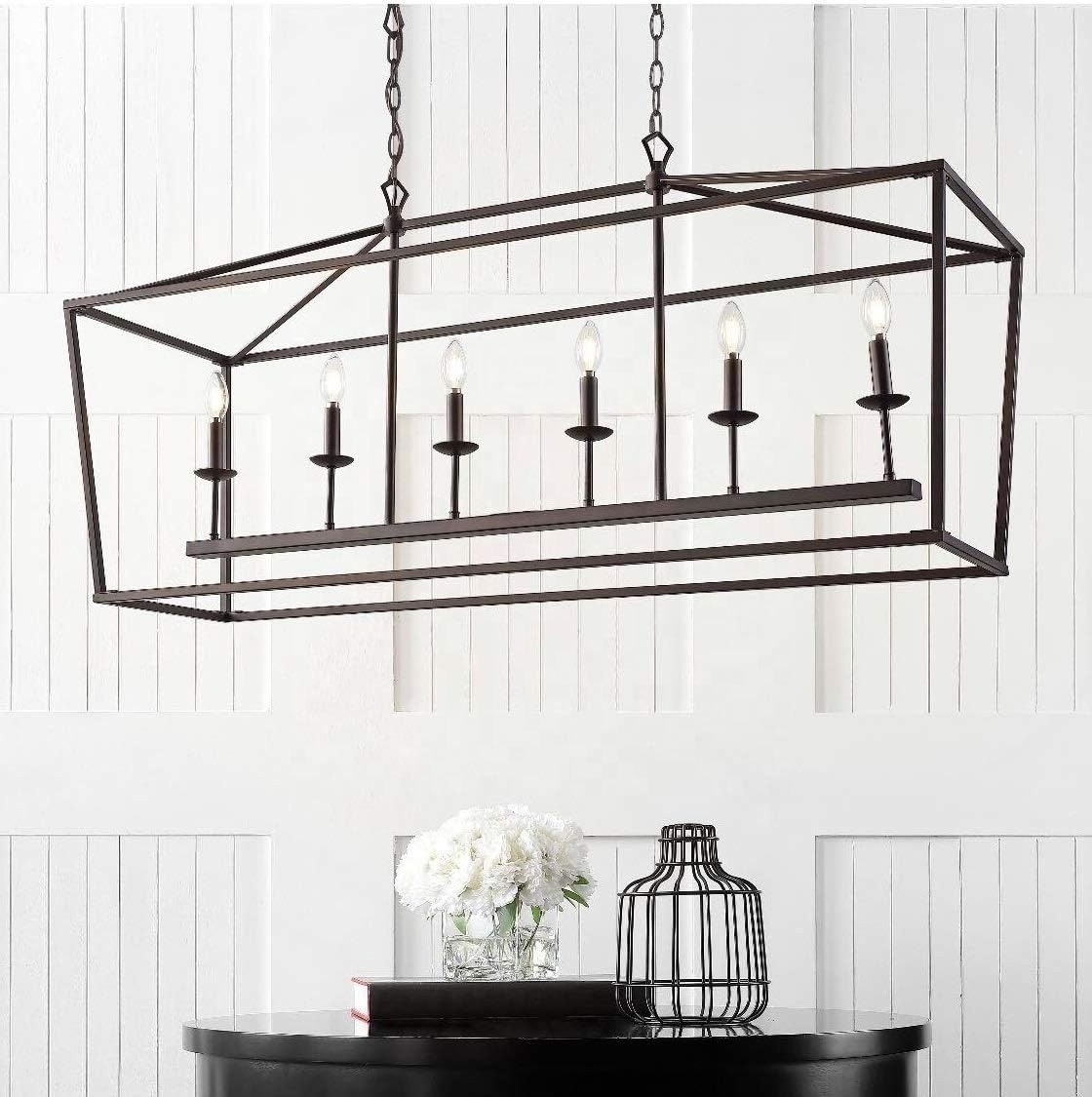 OPPstable Farmhouse pendant light Dining Room Living Room Kitchen Foyer Bedroom Hallway, 49 in, Oil Rubbed Bronze