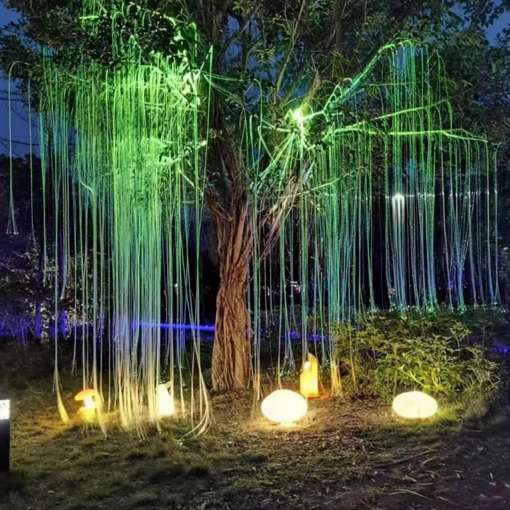 Multi-color RGB led tree creative light fiber optic lighting Avatar tree fantastic lights for trees