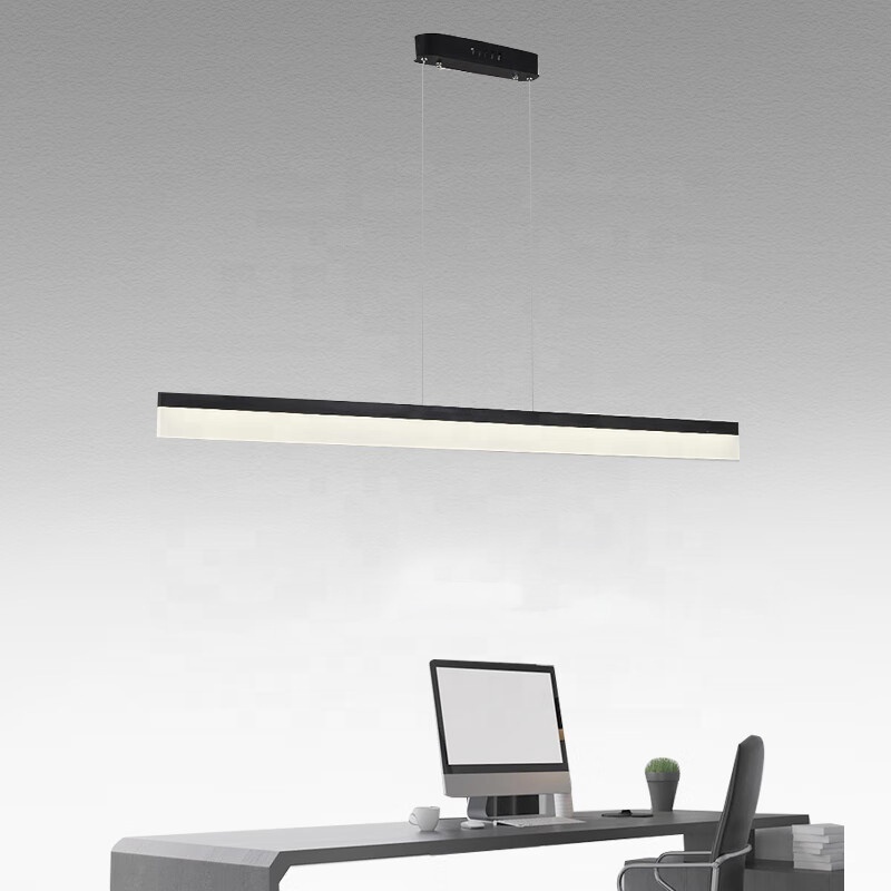 LED strip light modern simple office chandelier creative commerce lighting for bar restaurant office