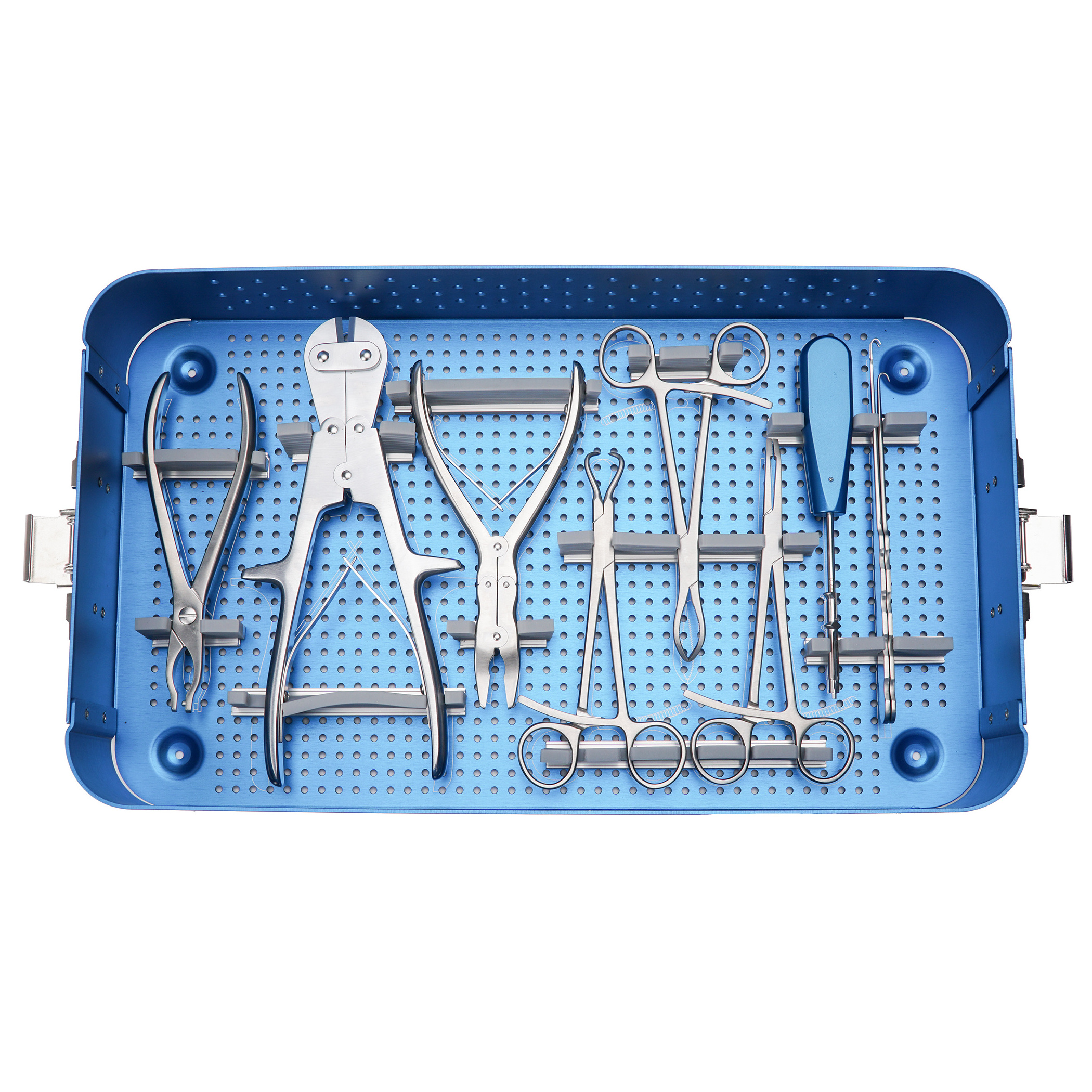 new design orthopedic surgical micro finger and palm plate instrument set mini fragment instrument set