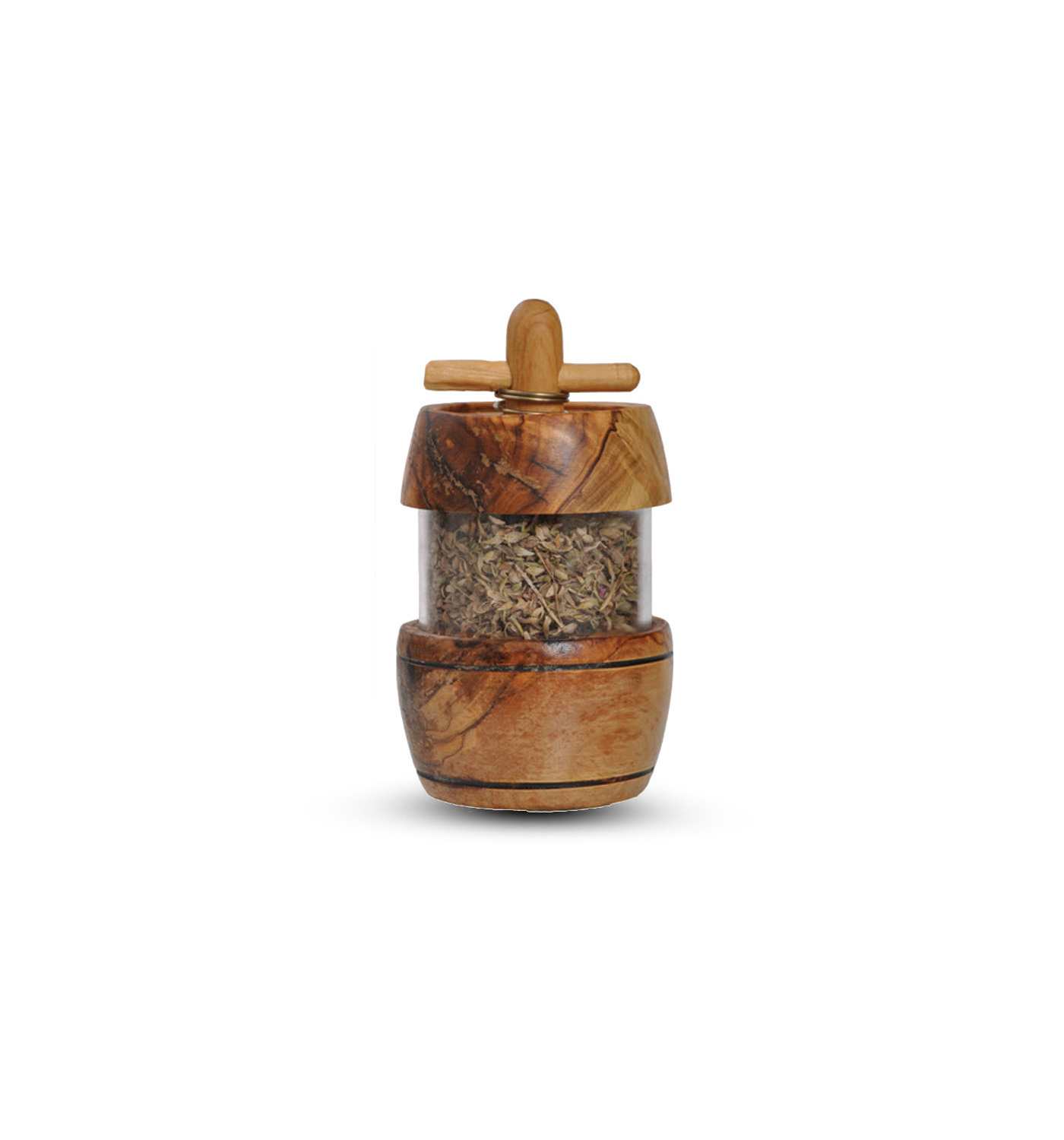 Grinder. Olive Wood Herb Mill Grinder. Handmade Herb Grinder. Olive Wood Kitchen Accessories.