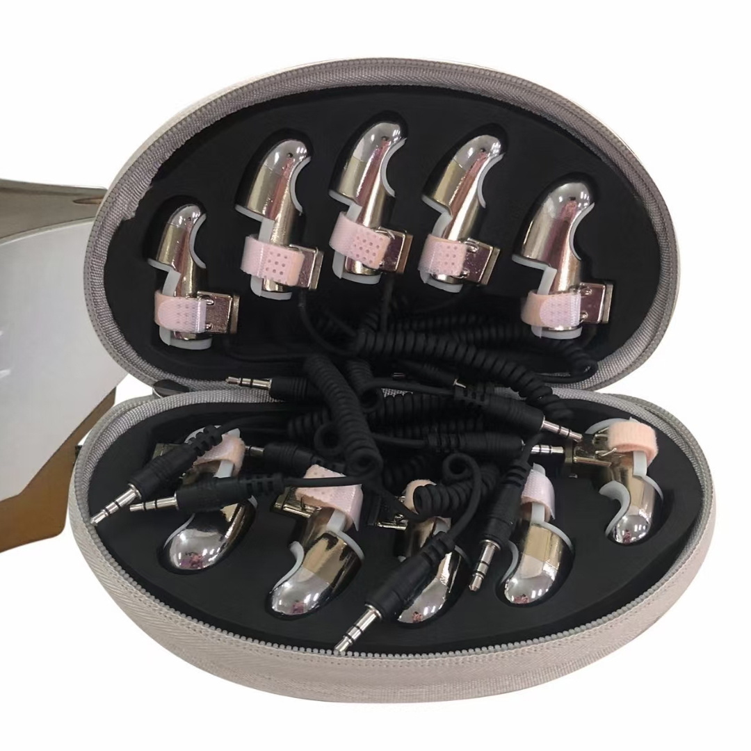 new design body massager Radio Frequency Microcurrent Golden Finger RF EMS Beauty Machine/gravitational diamond finger