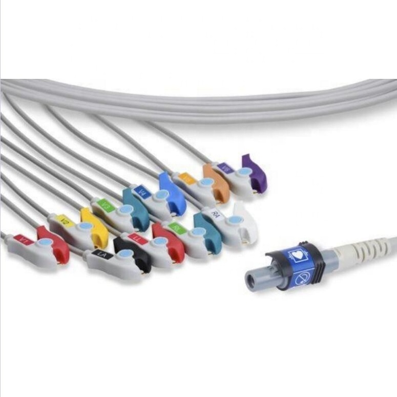 Medical TPU  Welch Allyn Direct-Connect 14Pin ECG 10-Lead Banana EKG Cable And Leadwires