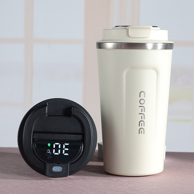 380ml 510ml  LED smart Temperature Display double wall stainless steel thermo coffee tumbler Vacuum Insulated travel cup mug