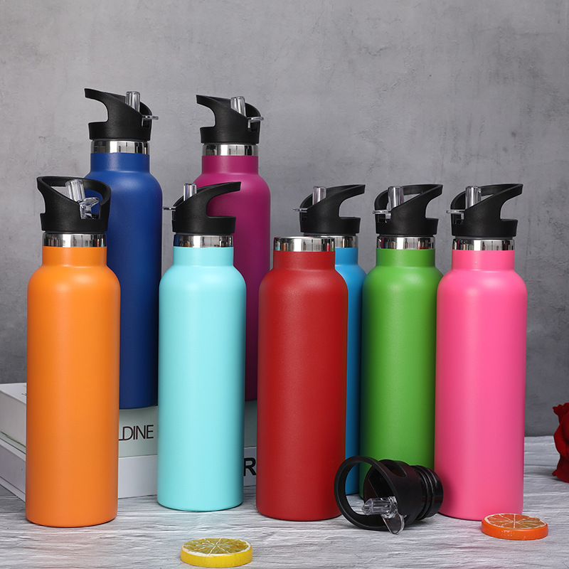 Factory Wholesale 20 oz  thermos flasks width mouth insulated water bottle stainless steel water bottles bulk