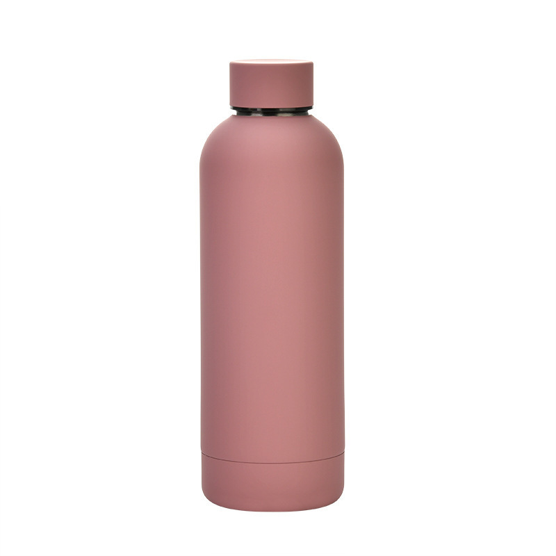 Custom logo Rubber Paint Small Mouth 1 Litre Water Bottle Vacuum Insulated 18/8 Stainless Steel Sport Water Bottles Wholesale