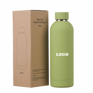 500ml thermo eco friendly vacuum metal drink bottle stainless steel insulated water bottle with custom logo