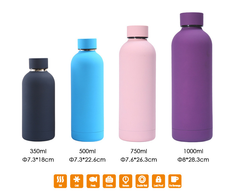 sport gym 500ml thermo eco friendly vacuum metal drink bottle stainless steel insulated water bottle with custom logo