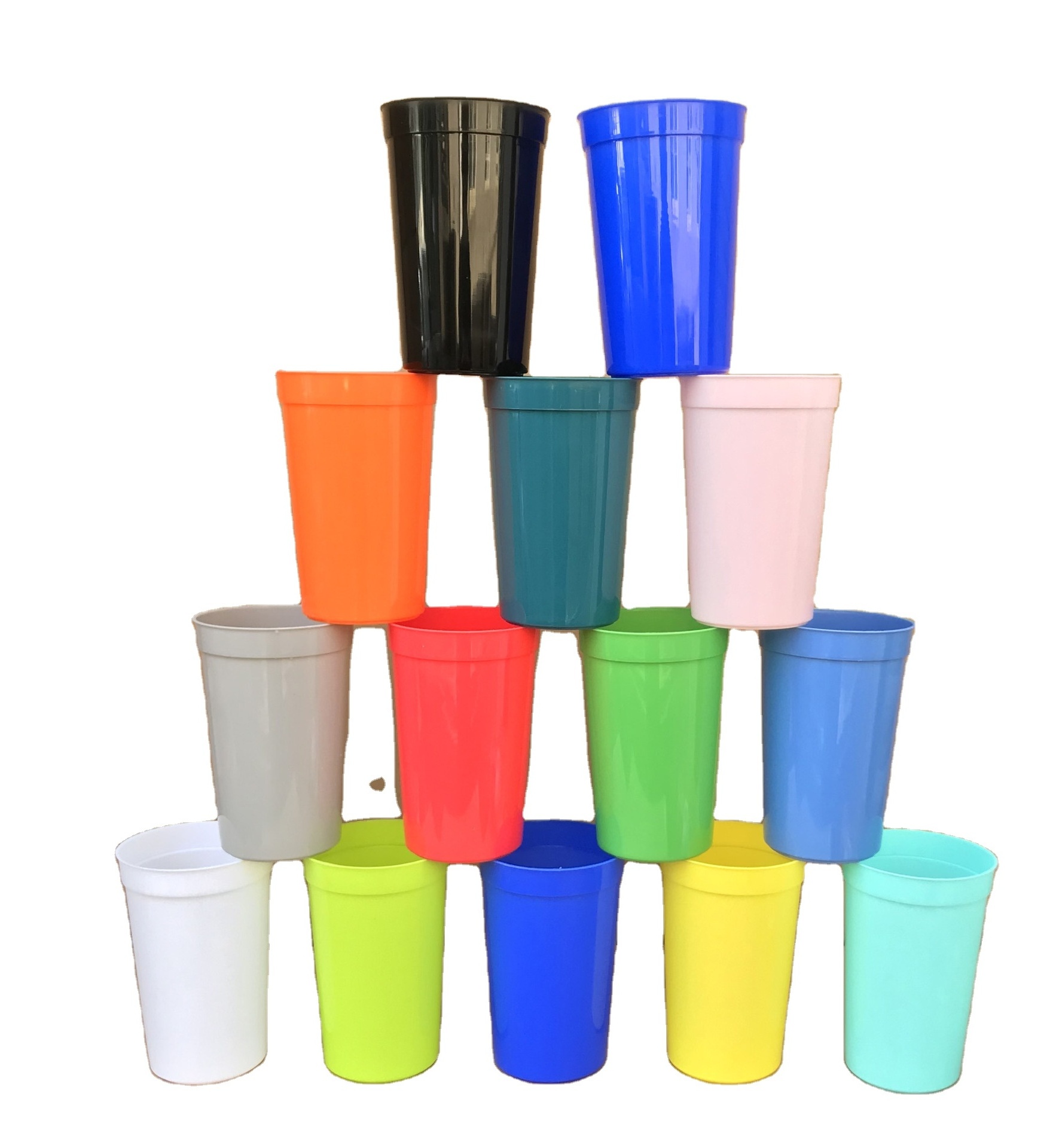 Promotional custom 12oz 22oz 16 oz Custom Stadium Cups Plastic Personalized Beer wedding party event cup