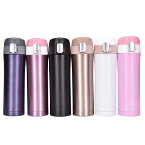 Wholesale High Quality 2023 350ml 500ml insulated Stainless Steel Vacuum Flask Bottle Thermos Keep Hot Water Bottle