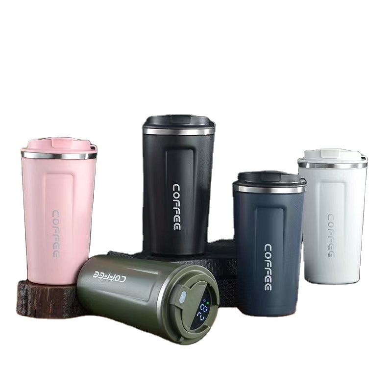 380ml 510ml  LED smart Temperature Display double wall stainless steel thermo coffee tumbler Vacuum Insulated travel cup mug