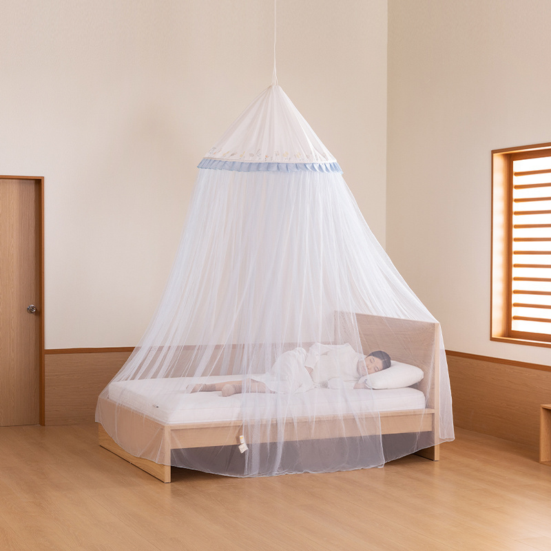 Medoga Luxury Romantic Kids Bedroom Round Bed Canopies For Double Bed Circular Hanging Mosquito Net