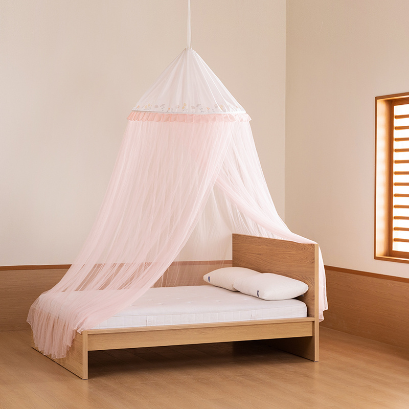 Medoga Luxury Romantic Kids Bedroom Round Bed Canopies For Double Bed Circular Hanging Mosquito Net