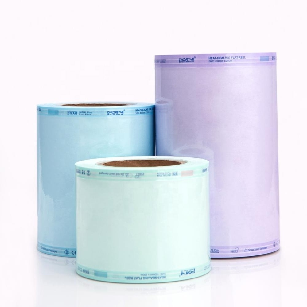 Medical Grade High Quality Sterilize package roll Disposable Tyvek Sterilization Roll Pouch Flat reel