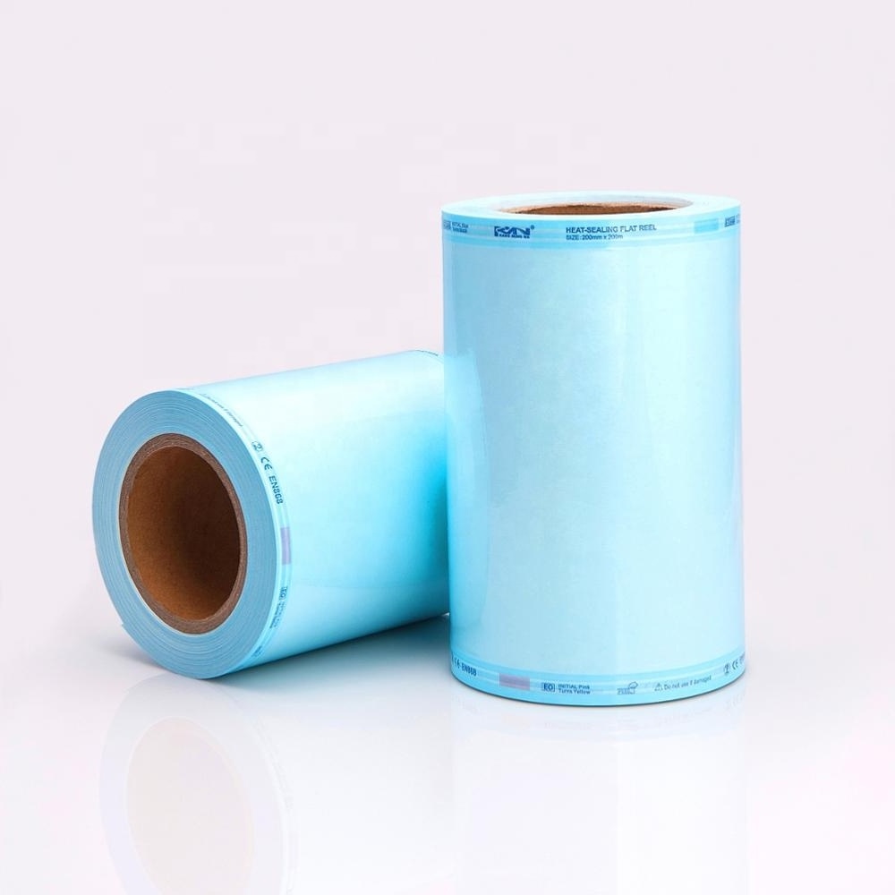 Medical Grade High Quality Sterilize package roll Disposable Tyvek Sterilization Roll Pouch Flat reel