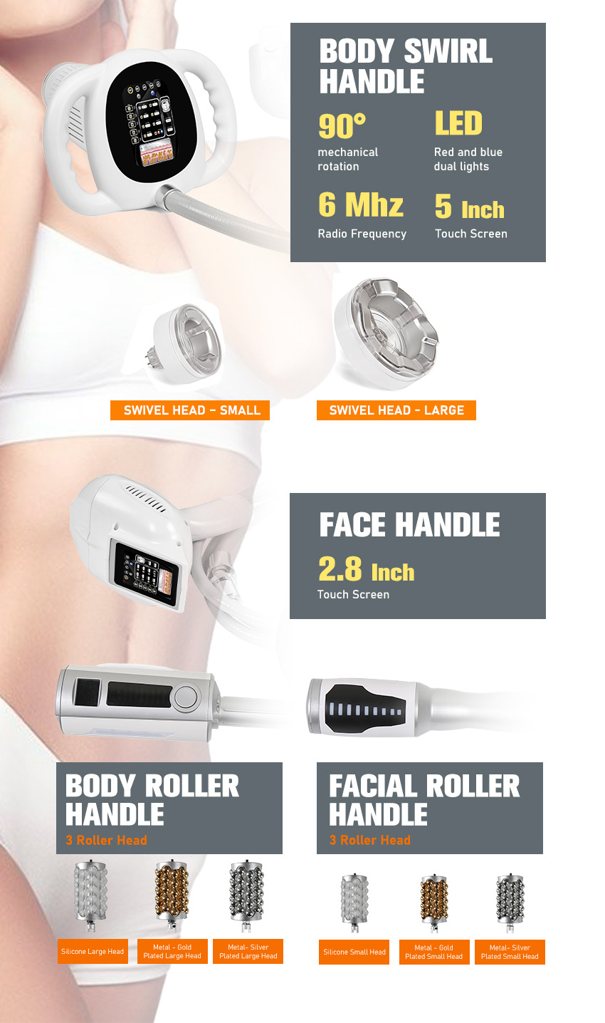 Vacuum Rotating Vacuum RF Wrinkle Remover Anti Cellulite Negative Pressure Ultrasound Fat Cavitation Lipo Laser  Machine