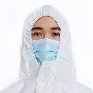 Non Sterile Waterproof Medical Overalls Disposable Coverall Safety Work Clothes