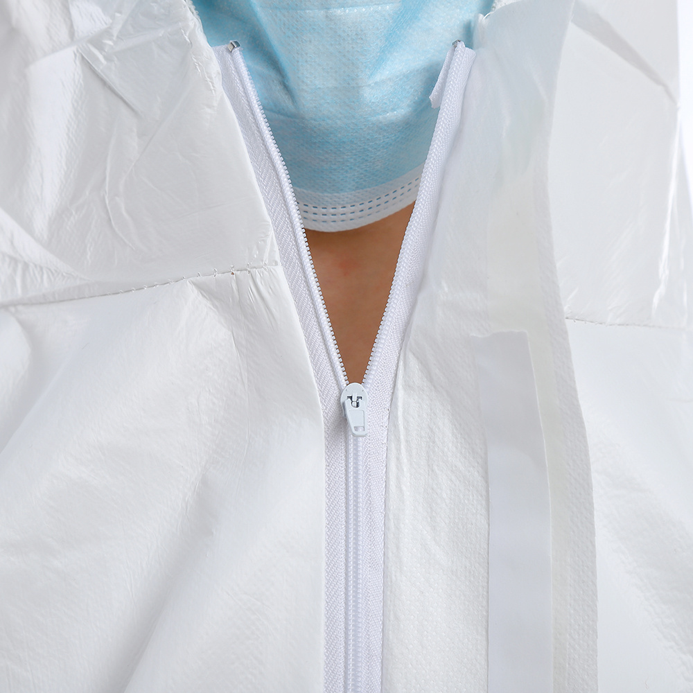 Non Sterile Waterproof Medical Overalls Disposable Coverall Safety Work Clothes