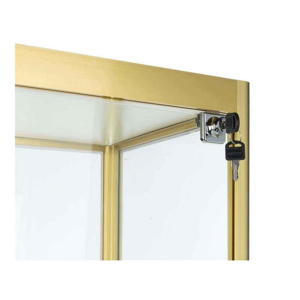 Free Standing Tower Lock Display Rack , Shopfitting Glass Door Display ...