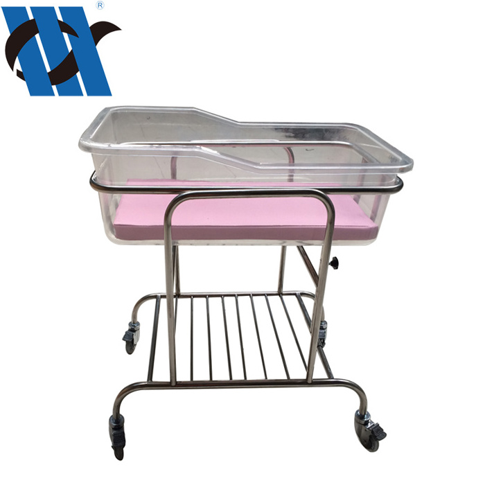 BDB04 Stainless Steel Baby Bedside Cot Portable Baby Bed Crib Hospital Baby Bumper Bed Crib For Sale