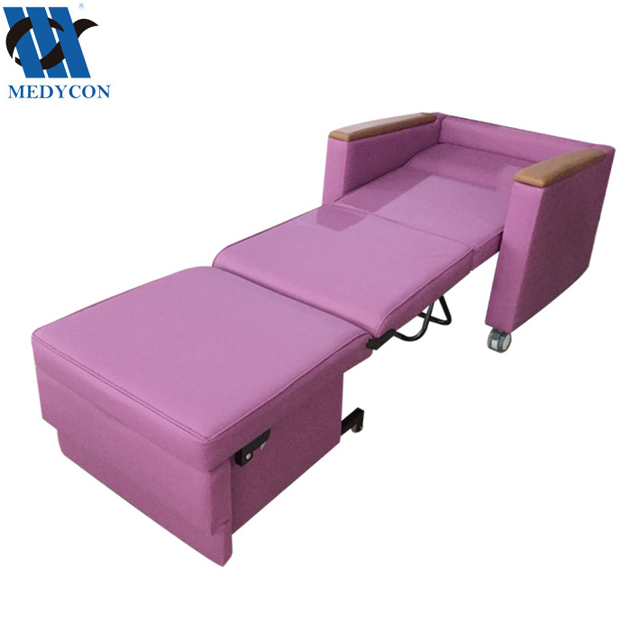 BDEC109 Luxurious patient Attendant bed Medical accompany sofa folding lazy chair