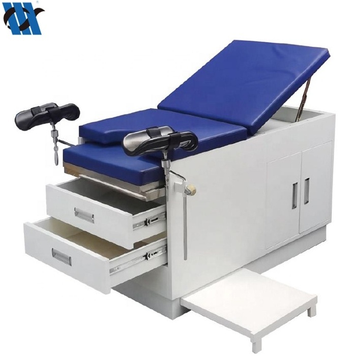 MDK-C109 Gynecological Exam Table Adjustable Hospital Patient Examination Delivery Bed With Drawers Gyno Exam Table