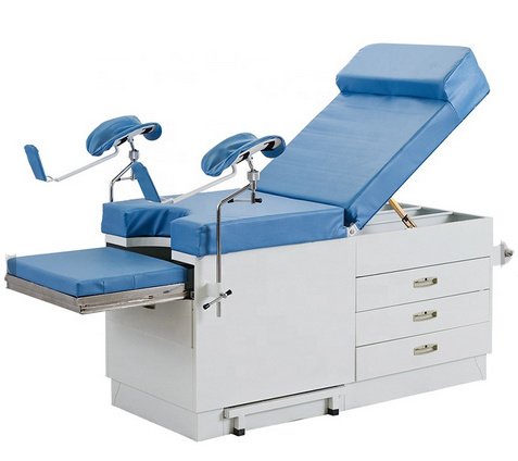 MDK-C109 Gynecological Exam Table Adjustable Hospital Patient Examination Delivery Bed With Drawers Gyno Exam Table