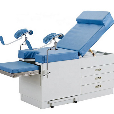 MDK-C109 Gynecological Exam Table Adjustable Hospital Patient Examination Delivery Bed With Drawers Gyno Exam Table