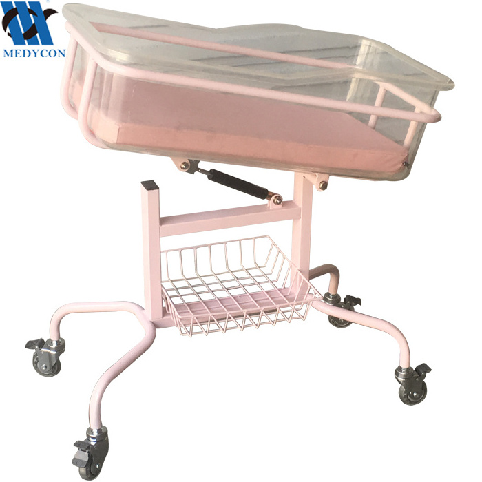 Plastic Baby Portable Cradle, Transparent Baby Bed Crib