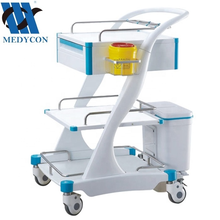 BDT8163 ABS Medical Treatment Trolley Medical Trolley Cart/hospital crash cart