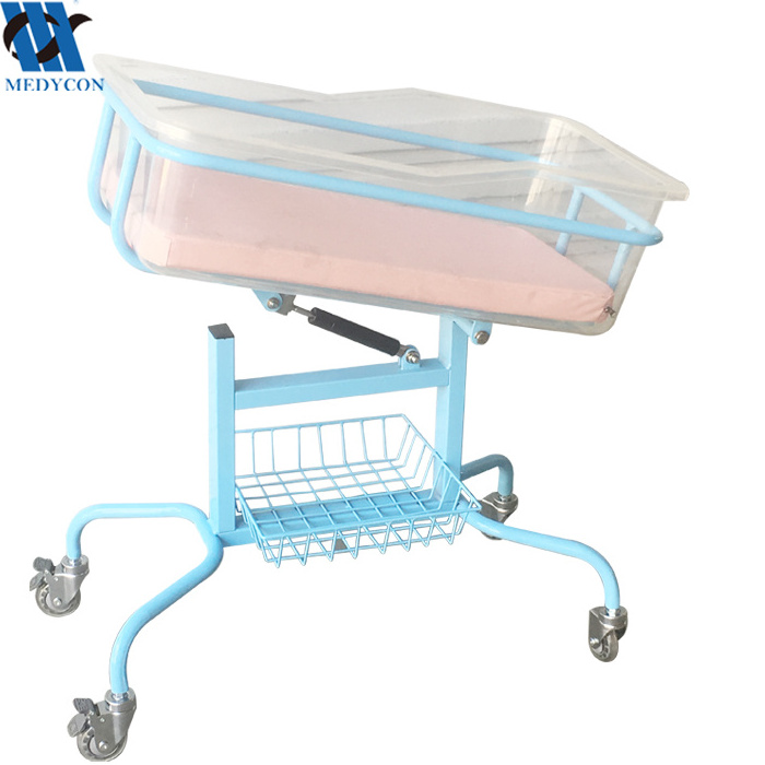 Plastic Baby Portable Cradle, Transparent Baby Bed Crib