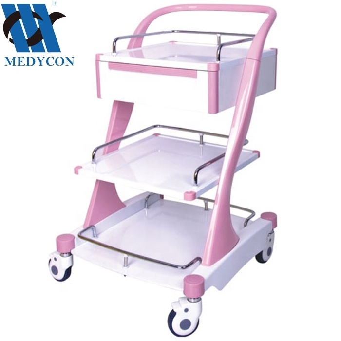 BDT8163 ABS Medical Treatment Trolley Medical Trolley Cart/hospital crash cart