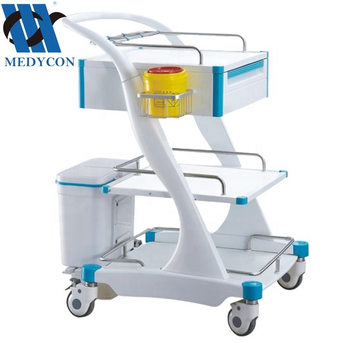 BDT8163 ABS Medical Treatment Trolley Medical Trolley Cart/hospital crash cart