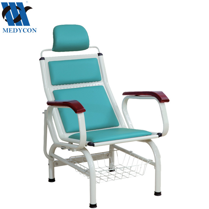 BDEC105  Three angles adjustable blood used infusion chair  stainless steel Transfusion Hospital Chair