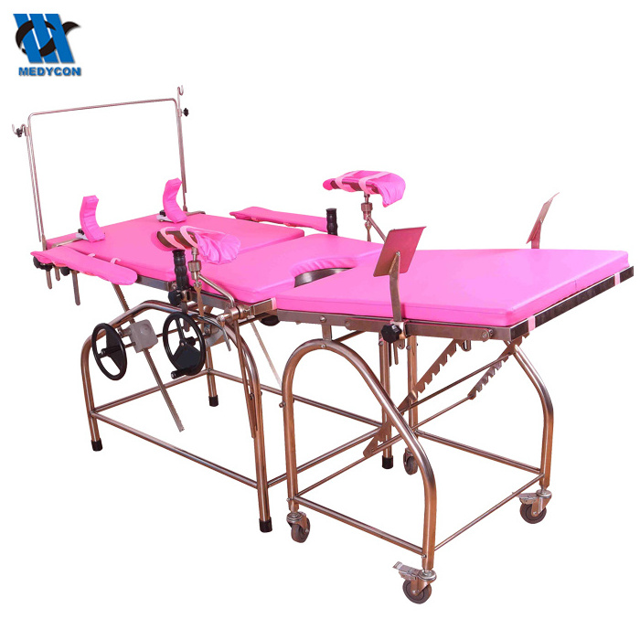 MDK-C12A Hospital Gynecology Table Chair, Medical Table For Gyno Eexam With Stirrups