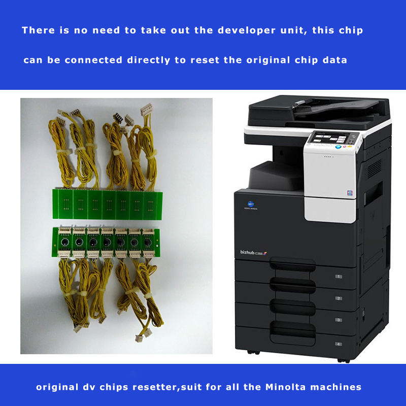 Developer Unit chips resetter for Konica Minolta Bizhub C224 C284 C364 C454 C554 C220 C280 C360 C7722 C7728 developer reset chip