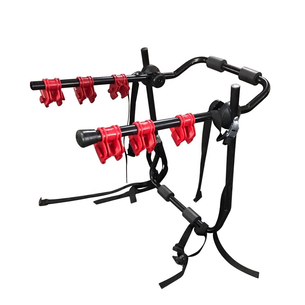 Wholesale Foldable 1 To 3 Bicycles Iron Rear Car Bike Rack Bicycle Carrier  Outdoor Bike Rack For Cars